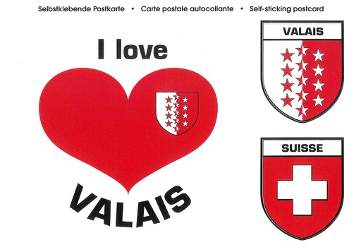 [9700502] Postcards SK 502 I love Valais 