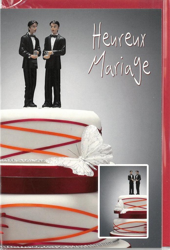 [MA 11205] Carte Mariage hommes homosexuels