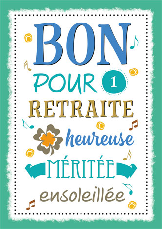 [A4-RE 520370] Carte A4 Retraite