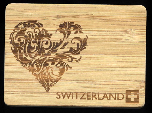 [MG BZ22786847] Aimant bambou Love Switzerland