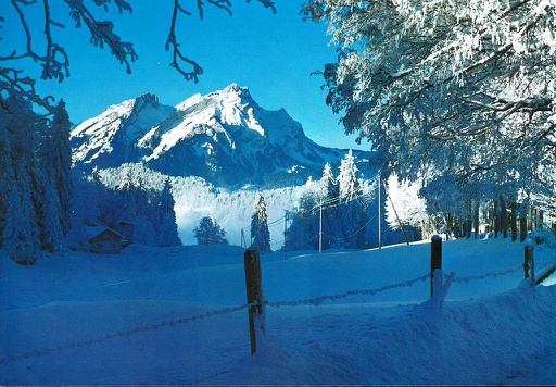 [1037000 ] Postcards 07000 w Hiver en Suisse, Pilatus