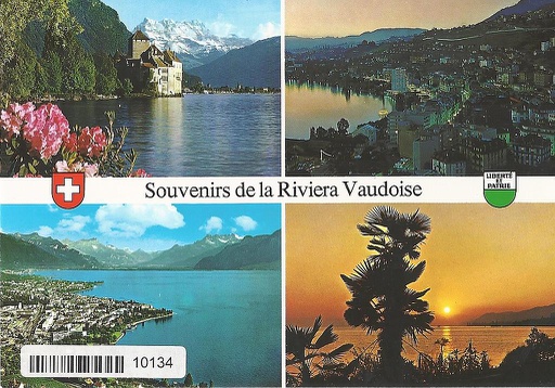 [1010134] Postcards 10134 Souvenirs de la Riviera Vaudoise