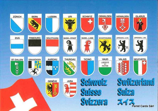 [1013773] Postcards 13773 Kantonswappen Schweiz