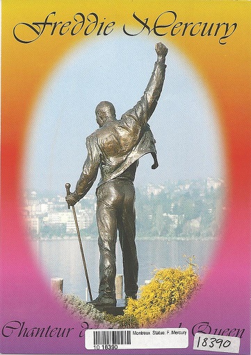 [1018390] Postcards 18390 Montreux ,statue Freddi Mercury