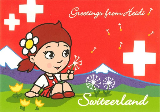 [1024601] Postcards 24601 Greetings from Heidi Switzerland