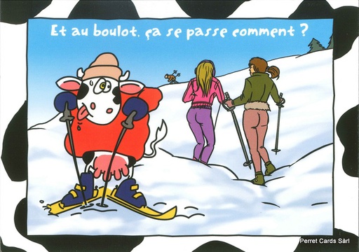 [1024707] Postcards 24707 w Vaches (Et au boulot, ça se passe comment)