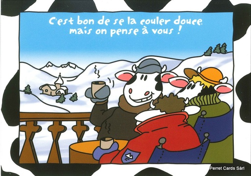 [1024708] Postcards 24708 w Vaches (C'est bon de se la couler...)