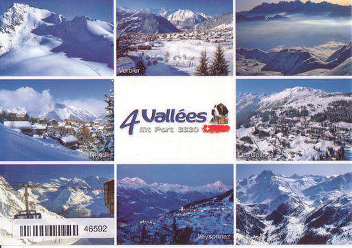 [6146592] Postcards 46592 w Valais, 4 Vallées