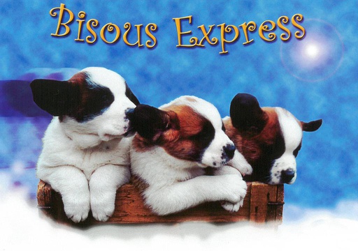 [6190123] Postcards 90123 'Bisous express'