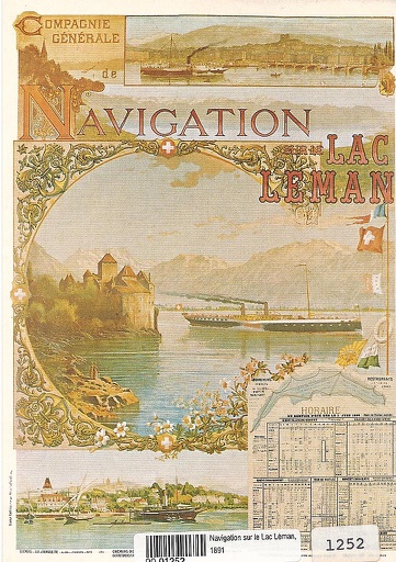 [9001252] Postcards A6 Litho 01252  Affiche Navigation sur le Lac