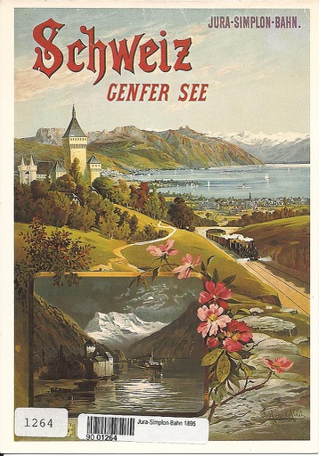 [9001264]  01264 Affiche Jura-Simplon-Bahn 1895