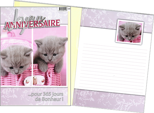 [A4-HA 1490202] Carte A4 Anniversaire