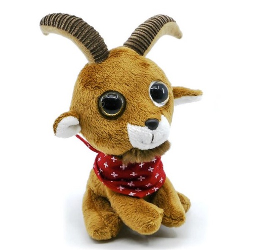 [MS PT1903] Peluche Bouquetin &quot;Big Eyes&quot; ~18cm