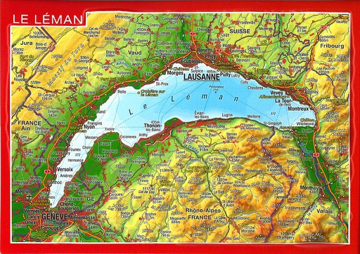 [1134273] Postcards GeoRelief 34273 Le Léman 