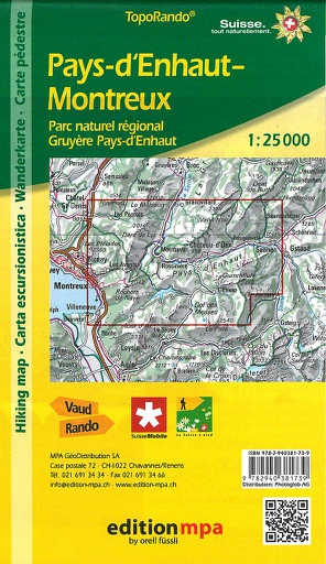 [BZ13214737] Wanderkarte  1:25'000 Pays-d'Enhaut, Gruyère, Montreux