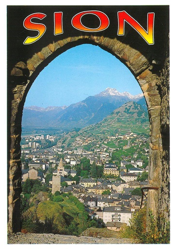 [6308328] Postcards 08328 Sion, depuis Tourbillon