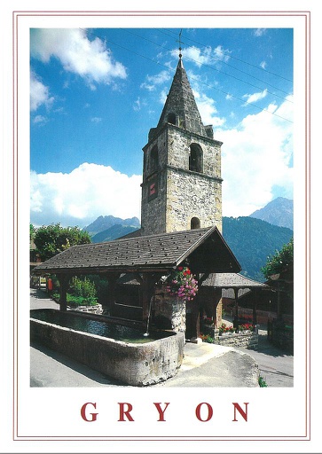 [1016300] Postcards 16300 Gryon église