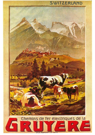 [9001170] Postcards A6 Litho 01170 Affiche de la Gruyère