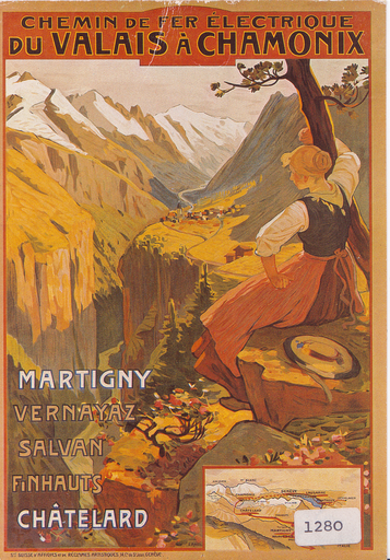 [9001280] Postcards A6 Litho 01280 Martigny Vernayaz Salvan Finhauts Châtelard