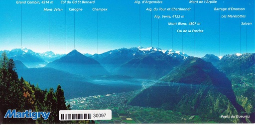 [6130097] Postcards Pano 30097 Martigny Salvan Marécottes