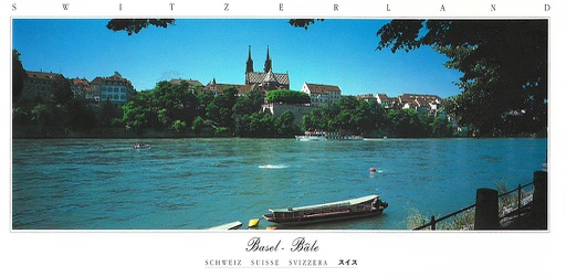 [7945034] Postcards Pano 45034 Basel (Bâle, le Rhin et la Cathédrale)