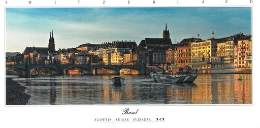 [7945496] Postcards Pano 45496 Basel (Bâle + Rhin)