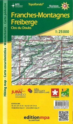 [BZ16731657] Wanderkarte 1:25'000 Jura Freiberge 1:25'000 