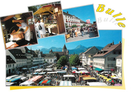 [6311210] Postcards 11210 Bulle et son marché folklorique