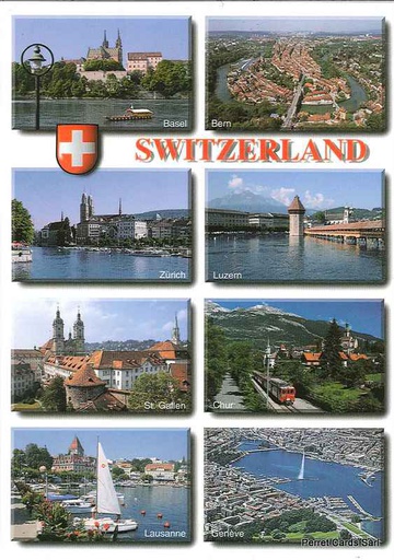 [1013523] Postcards 13523 Switzerland, Schwweizer Städte