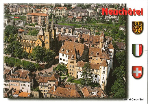 [1019823] Postcards 19823 Neuchâtel, Le château et la Collégiale