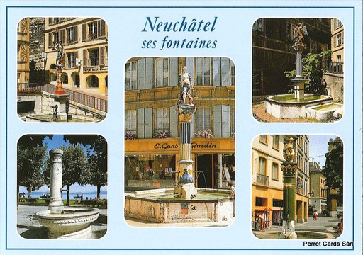 [1020209] Postcards 20209 Neuchâtel et ses fontaines