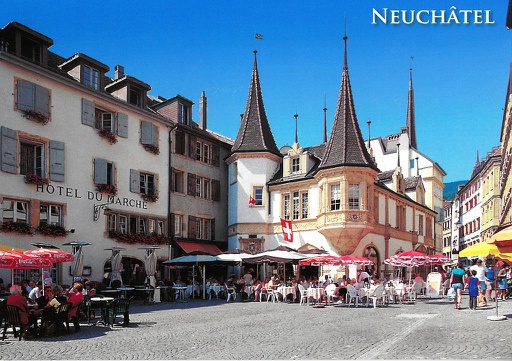 [1028951] Postcards 28951 Neuchâtel, Place des Halles