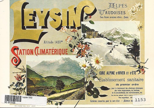 [9001153] Postcards A6 Litho 01153 Leysin