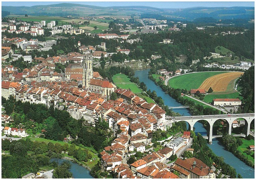 [8740121] Postcards 12x17cm 40121 Fribourg