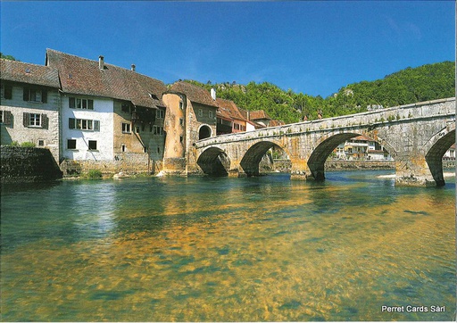 [8740135] Postcards 12x17cm 40135 St-Ursanne