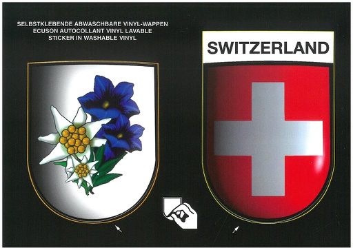 [9700204] Postcards SK 204 Stickers &quot;Switzerland&quot;