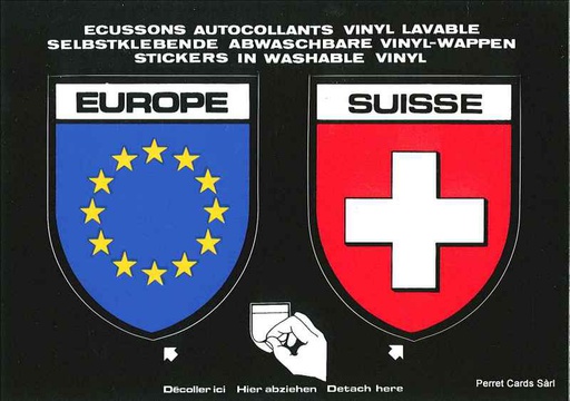 [9700206] Postcards SK 206 Stickers EUROPE + SUISSE