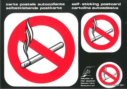 [9700239] Postcards SK 239 Stickers Interdit de fumer