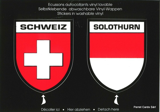 [9700392] Postcards SK 392 Stickers SCHWEIZ + SOLOTHURN