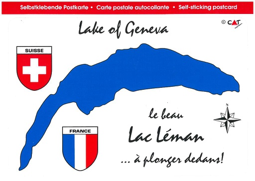 [9700403] Postcards SK 403 Stickers Lake of Geneva (lac Léman)