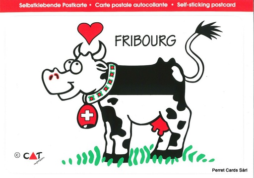 [9700445] Postcards SK 445 Stickers FRIBOURG (Kuh)