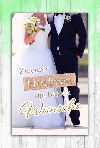 [HZ 91-1301] Karte 3D Hochzeit