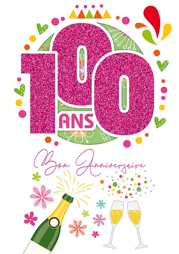 [AG CDAG100] Carte Anniv. âge fixe (copy)