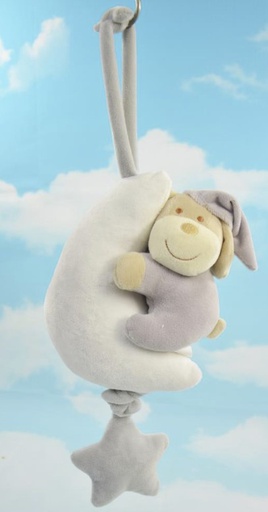 [ZE 20305] Berceuse, chien en peluche sur lune