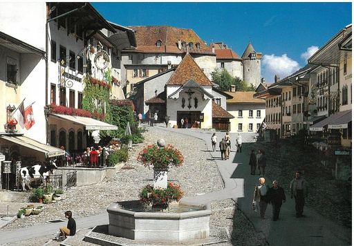 [8740119] Postcards 12x17cm 40119 Gruyères