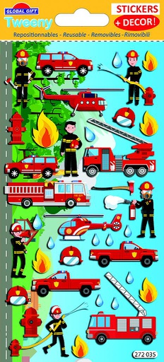[ST 272035] Autocollants + décor pompiers