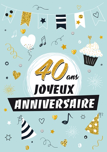 [A4-AG MAXI22] Carte A4 Anniversaire