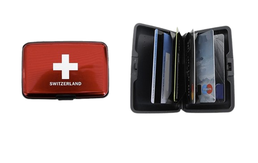 [CR 0012] &quot;Switzerland&quot;-Etui für Kreditkarten, Anti-RFID