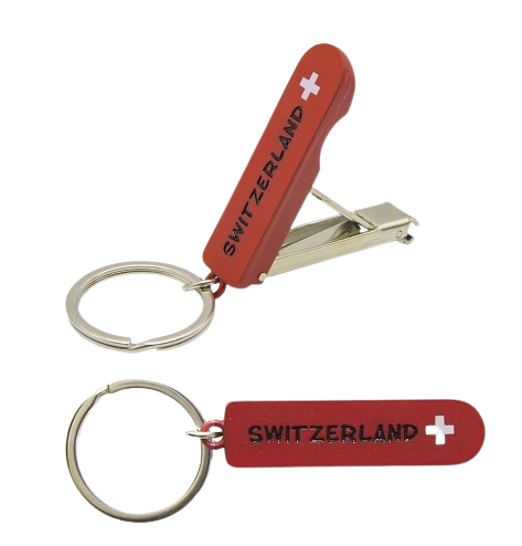 [CR 8949] Schlüsselanhänger Nagelknipser &quot;Switzerland&quot;