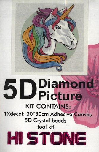 [ZE 9781-8] Peinture au diamant &quot;Licorne&quot;